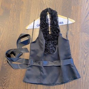 Beautiful backless and ruffles top